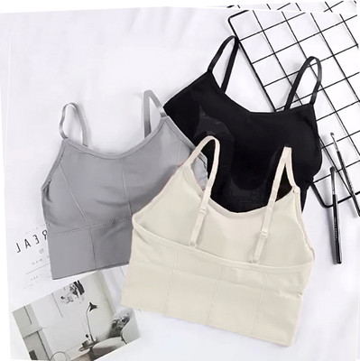 DreamBe Pack of 3 Girls Cotton Padded Teenager Full Coverage Sports Yoga Gymwear Bra Women Everyday Lightly Padded Bra(Multicolor)