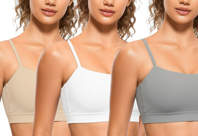 MEEMBOOLI Girls Training/Beginners Non Padded Bra(Multicolor)