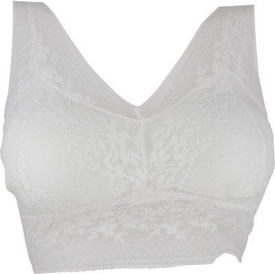 Sheluxe WSB_WH Women Bralette Heavily Padded Bra(White)