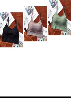 MAHEK CREATIVE fANCY FREE SIZE BRA Women Cami Bra Lightly Padded Bra(Multicolor)