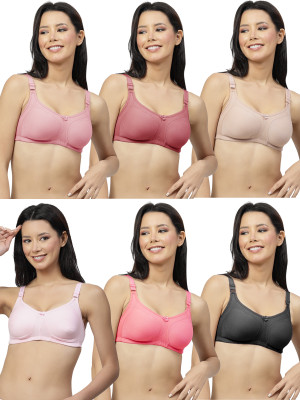 Shyam Sons FLAIR 2052 Women Minimizer Non Padded Bra(Multicolor)