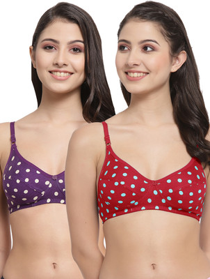 Docare YummyMino Women Everyday Non Padded Bra(Red, Purple)