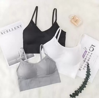 VS Beauti VS Beauti Women's Bralette Lightly Padded Sports Bra Gym Wear Women Sports Lightly Padded Bra(Black, White, Grey)