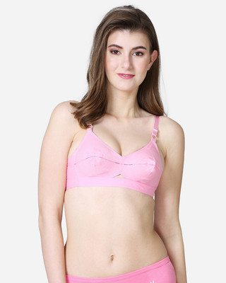 V Star Rose U Back Women Full Coverage Non Padded Bra(Pink)