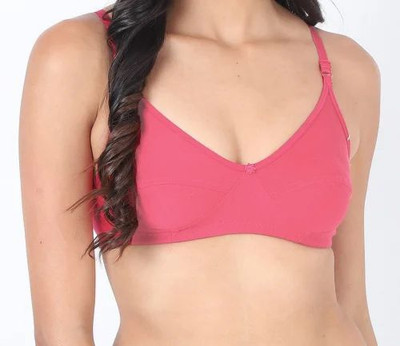 Gloomy Non Padded Women Bra Multicolor Pack of 3 Women Everyday Non Padded Bra(Pink, Red, Maroon, Black, Beige)