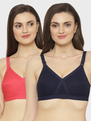 Floret Women Full Coverage Non Padded Bra(Blue, Red)