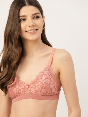 Dressberry Women Everyday Non Padded Bra(Pink)