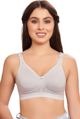 Maroon Women T-Shirt Non Padded Bra(White)