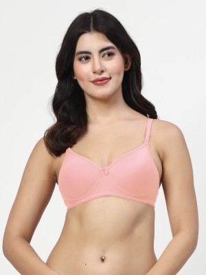 LILY maofcigam Women T-Shirt Heavily Padded Bra(Pink)