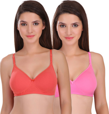Featherline Casual Seamless Comfy Lightly Padded - Jane Women T-Shirt Lightly Padded Bra(Multicolor)