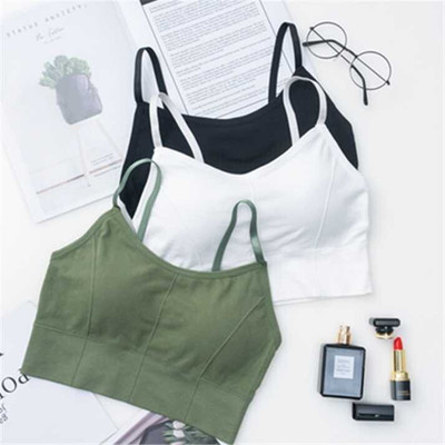 VIHORY Women Sports Lightly Padded Bra(Black, Green, White)