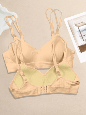 NAGARVEL CREATION A/309-SKN-P01-36 Women Push-up Lightly Padded Bra(Multicolor)