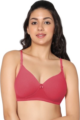 in care Women Push-up Heavily Padded Bra(Red)