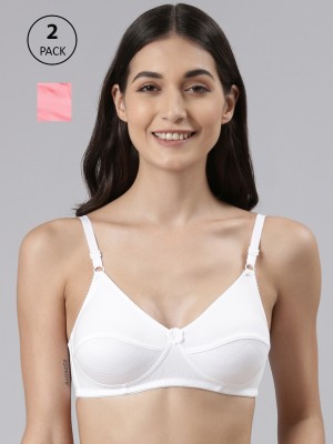 Dollar Missy Wire-Free Uplift Support Everyday Women Everyday Non Padded Bra(White, Pink)