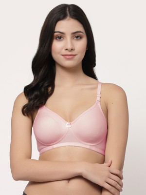 Docare Detachable Strap Women T-Shirt Lightly Padded Bra(Pink)