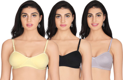 Fashion Sale Demi Bra Lightly Padded Regular Bra Women Balconette Lightly Padded Bra(Multicolor)