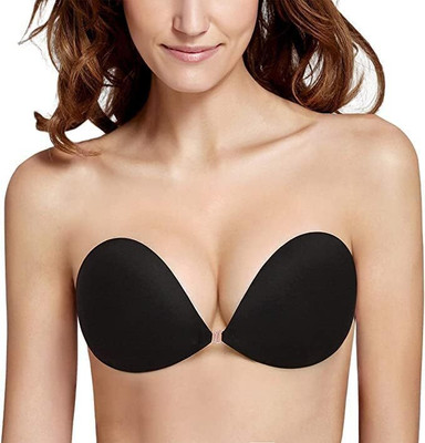 JINTAFIT Women Stick-on Heavily Padded Bra(Black)