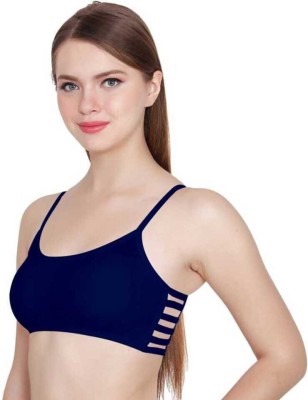 BRATON Women Bralette Lightly Padded Bra(Blue)