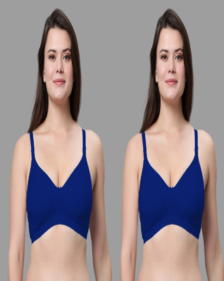 Eden EDENBRACOMBO8 Women Everyday Non Padded Bra(Blue)