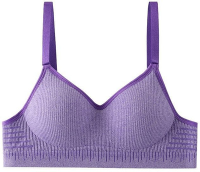 Viyan Shop Women Sports Lightly Padded Bra(Purple)
