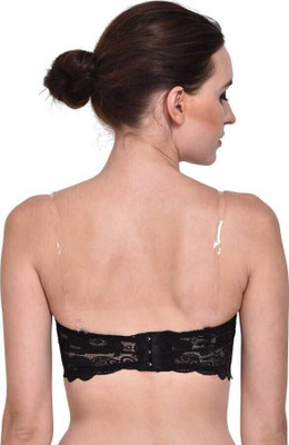 PENNYCREEK Women Bandeau/Tube Lightly Padded Bra(Black)