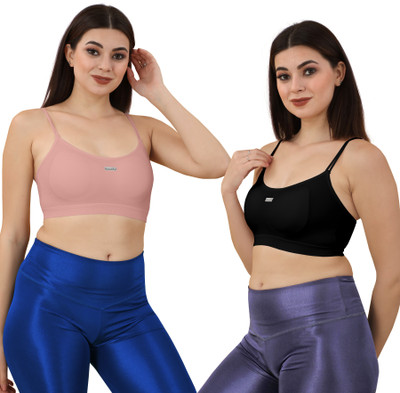 BACIONE 2122 MODEL BRA Women Cami Bra Lightly Padded Bra(Multicolor)