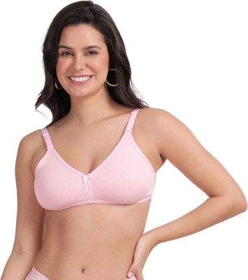 Envie 1120 Non padded Non wired Transparent Back Bra Women T-Shirt Non Padded Bra(Pink)