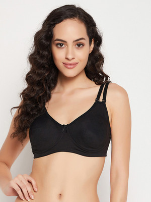 Clovia Women T-Shirt Non Padded Bra(Black)