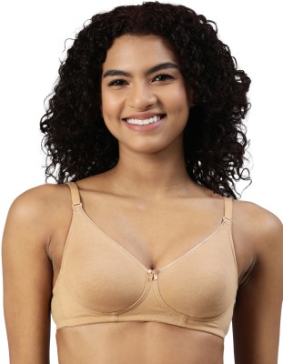 Blossom ELEGANT Women T-Shirt Non Padded Bra(Beige)