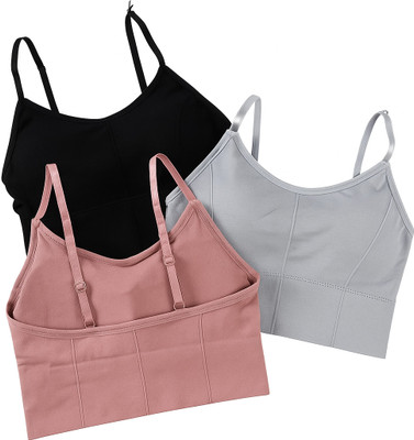 Fashionez FREE SIZE BRA Women Bralette Lightly Padded Bra(Multicolor)