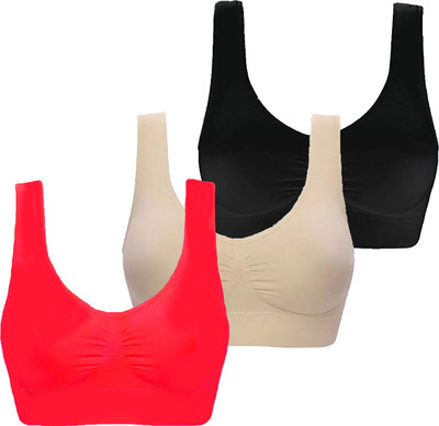 INTIMYTH Women Sports Non Padded Bra(Multicolor)