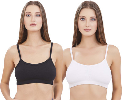 Beach Curve Xora Bra Women Minimizer Non Padded Bra(Black, White)