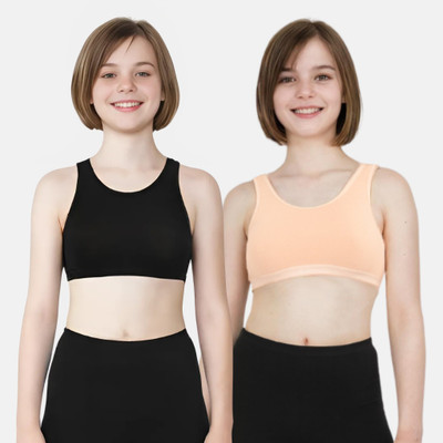 Adira Girls Training/Beginners Non Padded Bra(Multicolor)