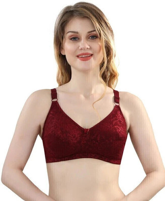 CLOUD SOFT Women Full Coverage Non Padded Bra(Maroon)