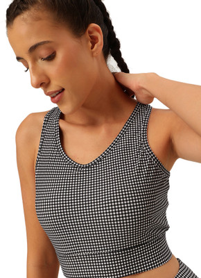 Cukoo Cukoo Lightly Padded Sports Bra Women Everyday Non Padded Bra(Black)