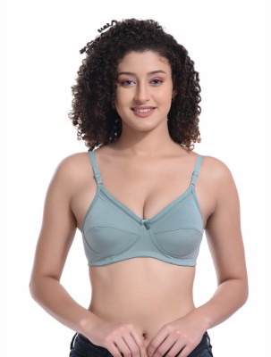 BodyAan Women Full Coverage Non Padded Bra(Green)