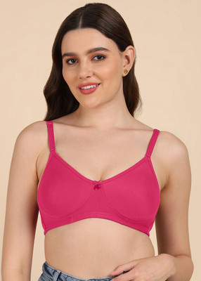 Dressberry Dressberry Side-Panel and Concealer T-shirt Bra Pack of 1 Women T-Shirt Non Padded Bra(Pink)