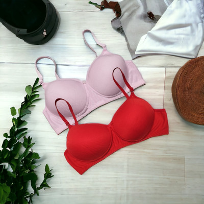 Prizana Women Push-up Lightly Padded Bra(Multicolor)