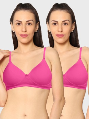 KAVYA Women T-Shirt Non Padded Bra(Pink)