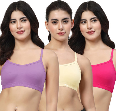LILY 3321Mino Women Sports Non Padded Bra(Multicolor)