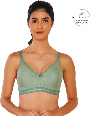 Nufaazi Women Full Coverage Non Padded Bra(Green)