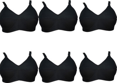 teenager Women Everyday Non Padded Bra(Black)
