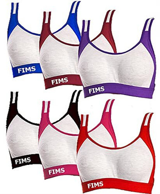 clickscart fashion Women Sports Non Padded Bra(Multicolor)