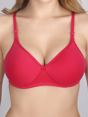Danny Fashion Dannyfashion-RED Women Everyday Heavily Padded Bra(Red)