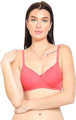 Nureh Women T-Shirt Heavily Padded Bra(Pink)