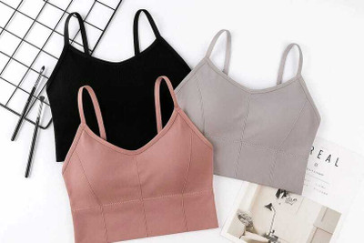 lgr sports bra pack of 3 Women Everyday Lightly Padded Bra(Multicolor)