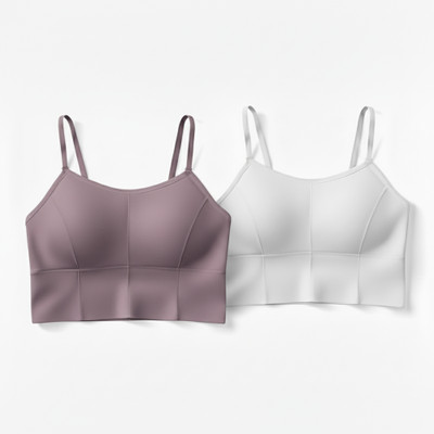 Wisetie Stylish Bra For Women Women Everyday Lightly Padded Bra(Purple, White)