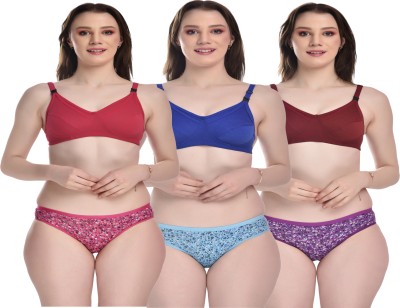 Orenzy Premium Women Maternity/Nursing Non Padded Bra(Pink, Blue, Maroon)