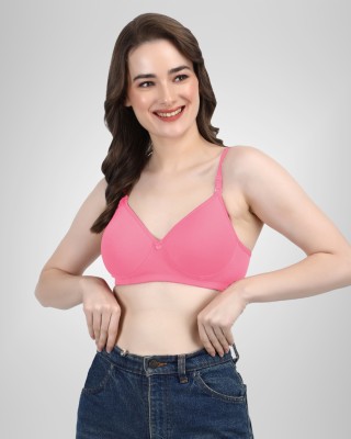 BODYSIZE Fashion Women Push-up Lightly Padded Bra(Pink)