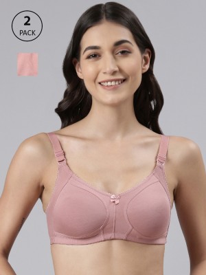 Dollar Missy Wire-Free Panelled Support Everyday Women Everyday Non Padded Bra(Pink)